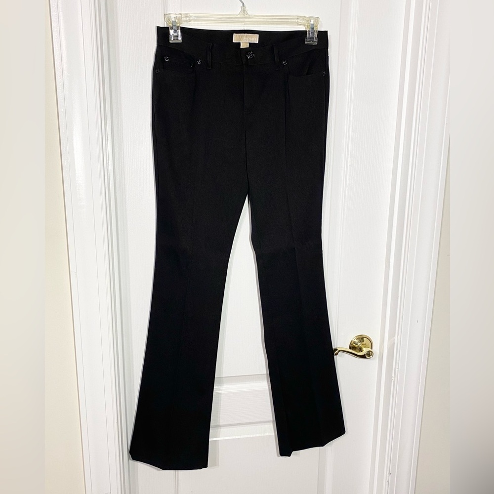 Michael Kors Bootcut Mid Rise 5 Pocket Pants Black Size 6
